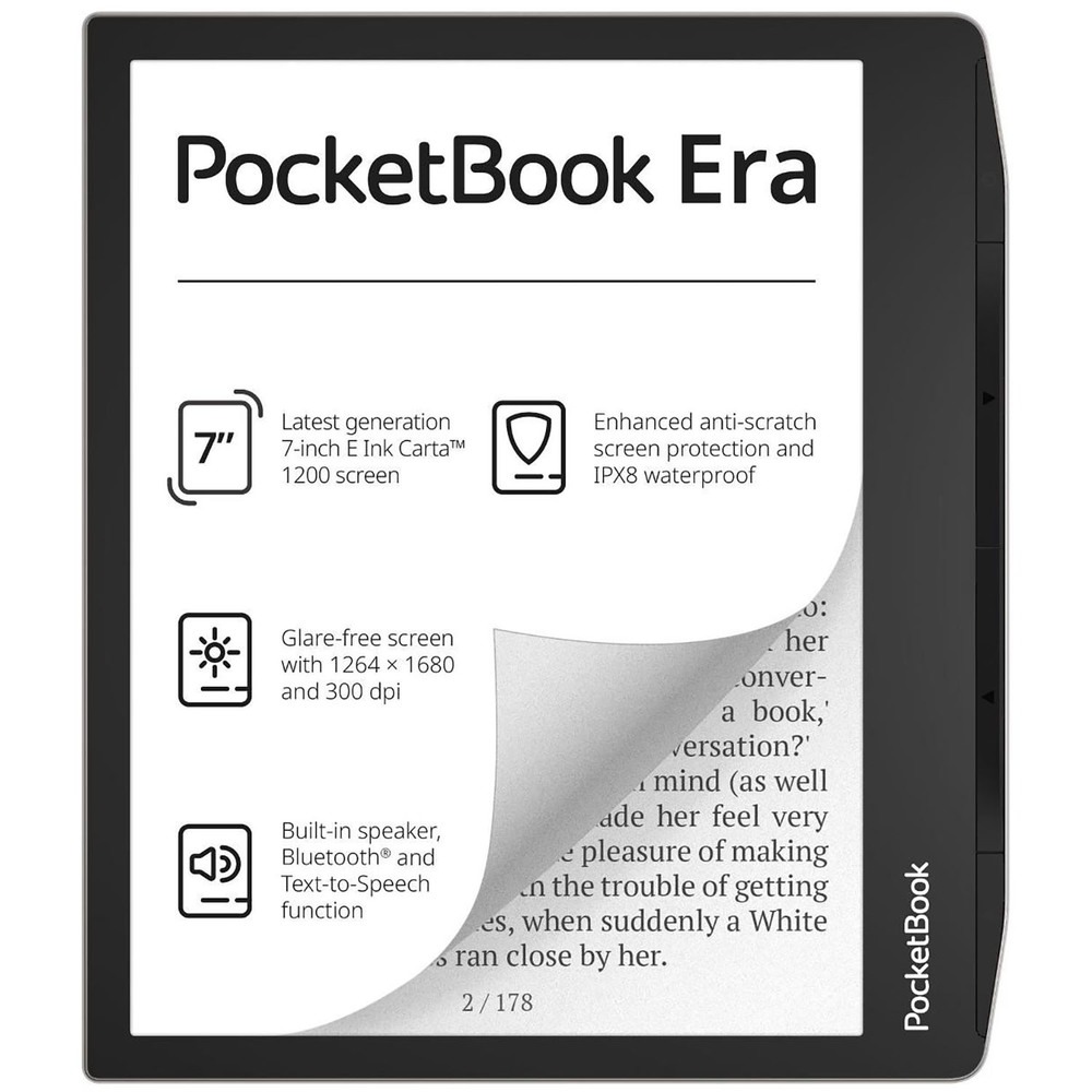 Электронная книга PocketBook 700 Stardust Silver (PB700-U-16-WW), цвет серебристый