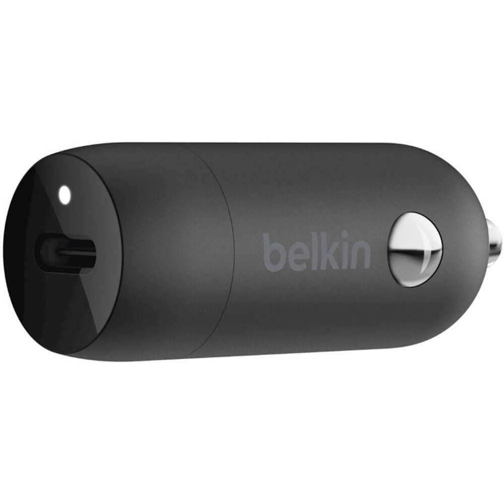 Автомобильное зарядное устройство Belkin CCA003btBK 20 Вт (USB Type-C), цвет чёрный