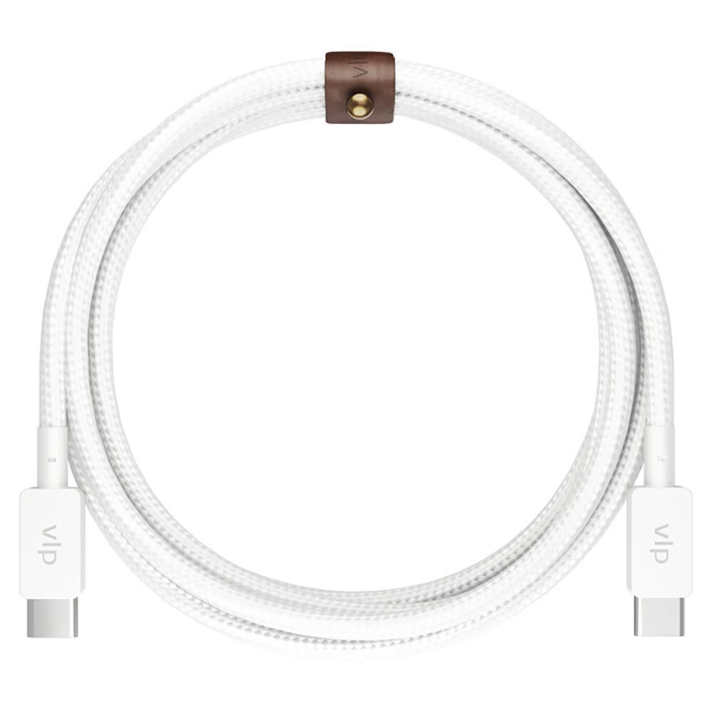 Кабель VLP Nylon Cable USB Type-C 2 м, белый