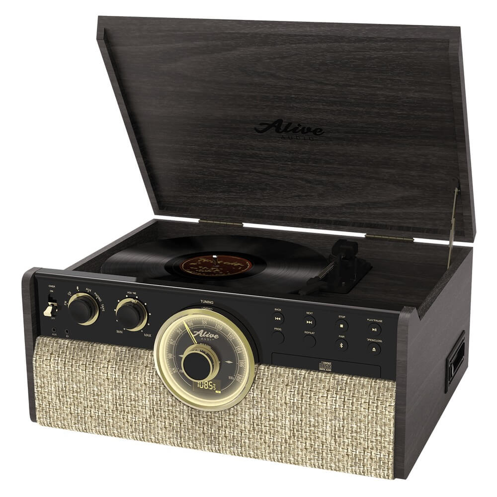 Проигрыватель виниловых пластинок Alive Audio Great Gatsby Dark Wood