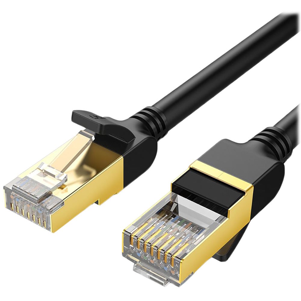 Кабель для компьютера Ugreen NW107 Cat 7 F/FTP Lan Cable 5 м чёрный (11271)