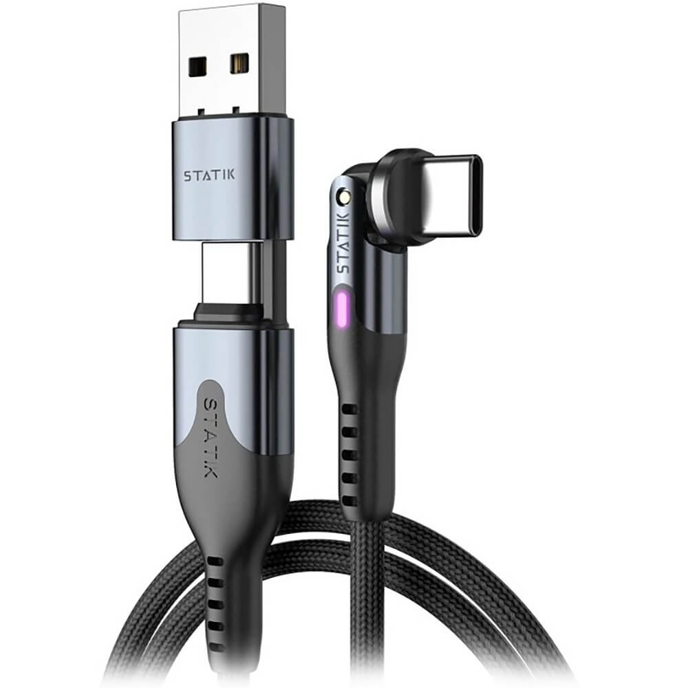 Кабель Statik PowerPivot Pro USB-C/USB-С 2 м чёрный (PUP-0455-6FT-CC)