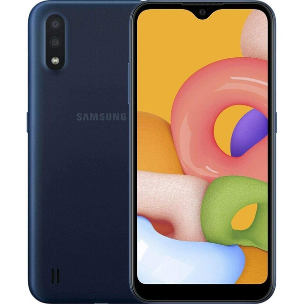 Смартфон Samsung Galaxy M01 32 ГБ синий - фото 1