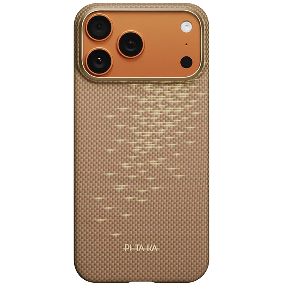 Чехол Pitaka Ultra-Slim Case для iPhone 17 Pro Max золотой