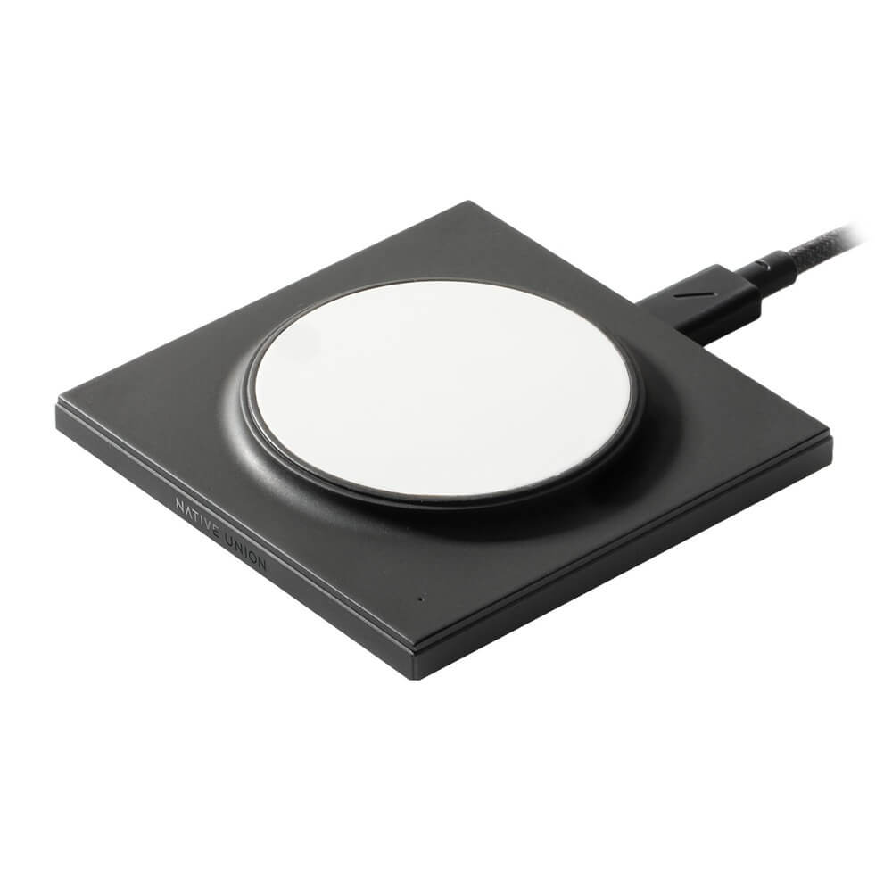 Беспроводное зарядное устройство Native Union Drop (DROP-MAG-BLK-NP) серый