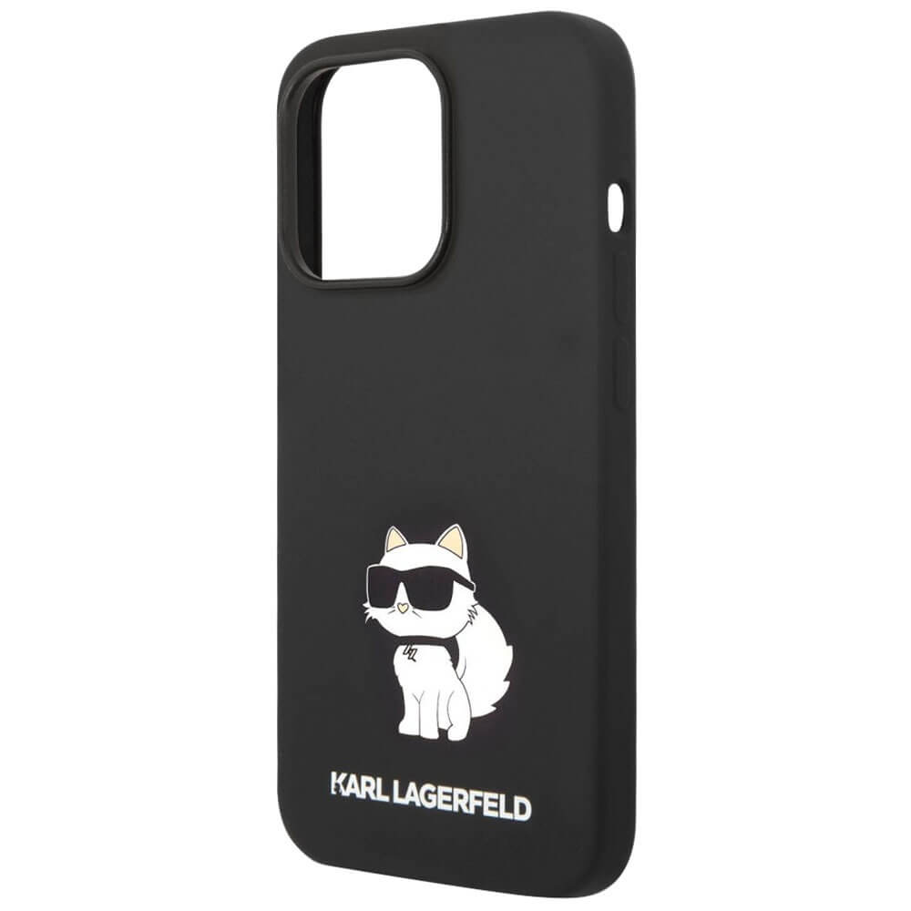 Чехол Karl Lagerfeld для iPhone 14 Pro с MagSafe, чёрный (KLHMP14LSNCHBCK)