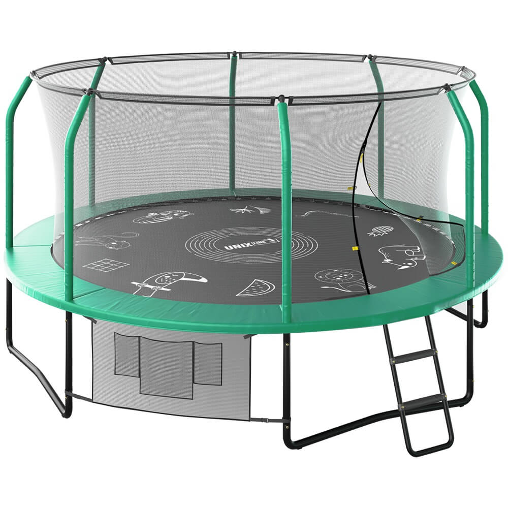 Батут UNIX Line Supreme Game 14 ft Green (TRUSUG14GR)