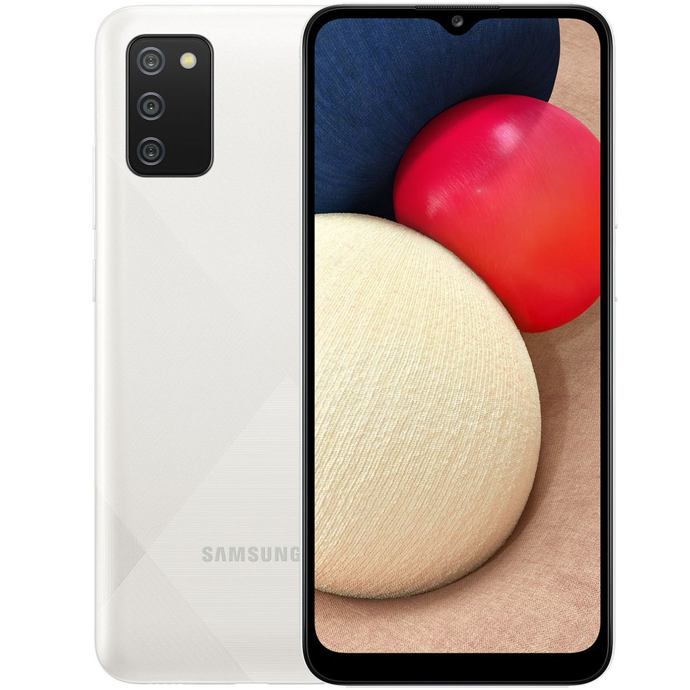 Смартфон Samsung Galaxy A02s 32 ГБ белый - фото 1