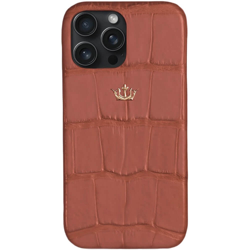 Чехол Caviar Leather Case Peach Fuzz для iPhone 15 Pro Max 86940₽