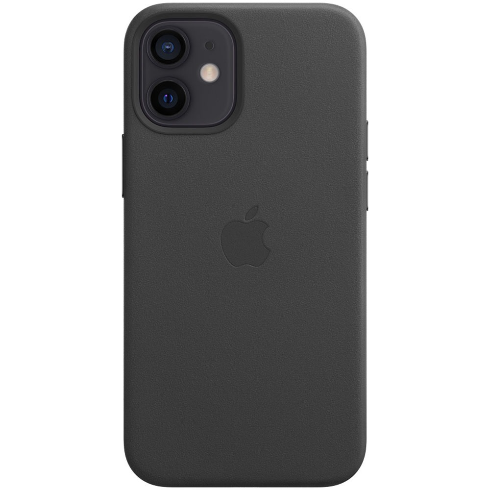 Чехол для смартфона Apple iPhone 12 mini кожаный MagSafe, чёрный - фото 1