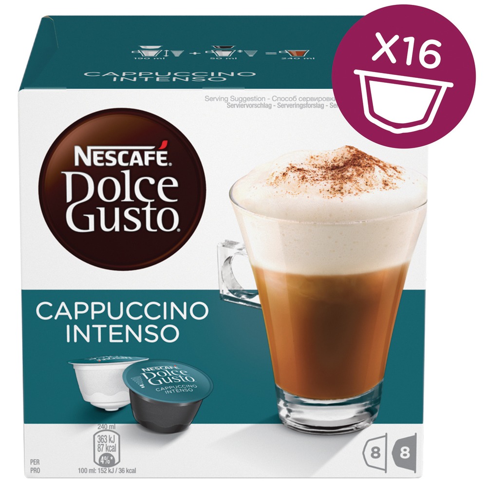 Капсулы для кофемашин Nescafe Cappuccino Intenso - фото 1