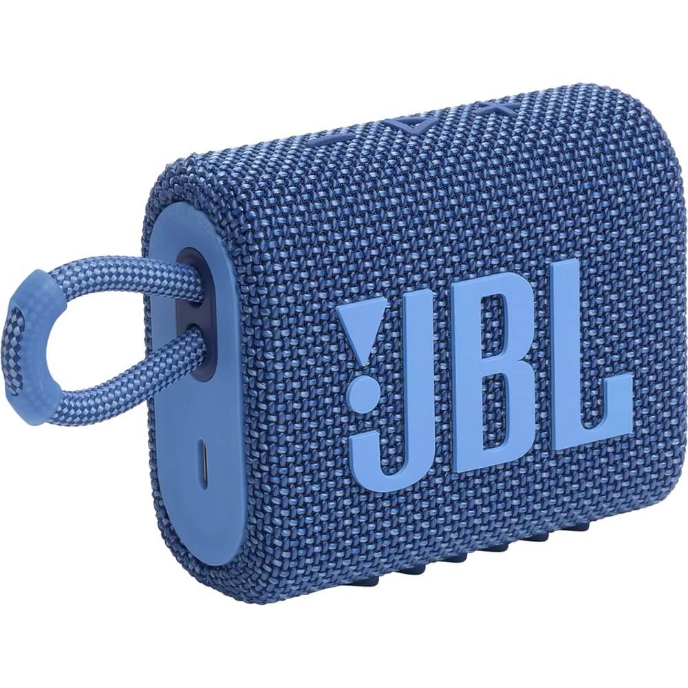Портативная акустика JBL GO3 Eco Blue, цвет синий