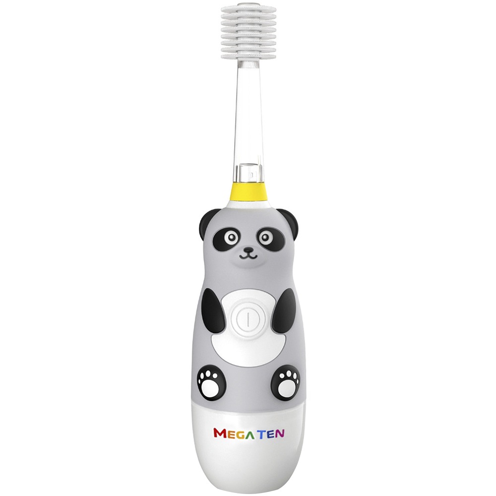 Электрическая зубная щетка Mega Ten Kids Sonic Панда, цвет серый - фото 1