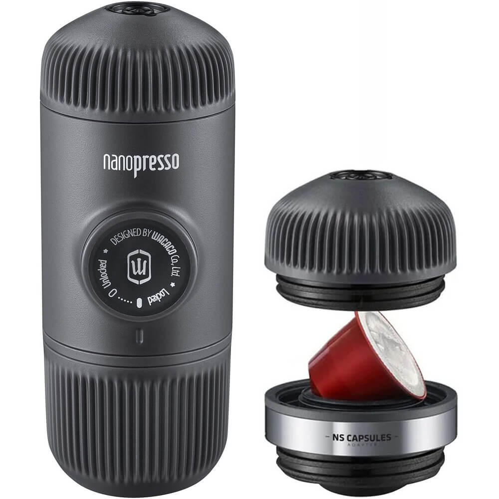 Кофеварка Wacaco Nanopresso WCCNPA NS adapter, цвет чёрный