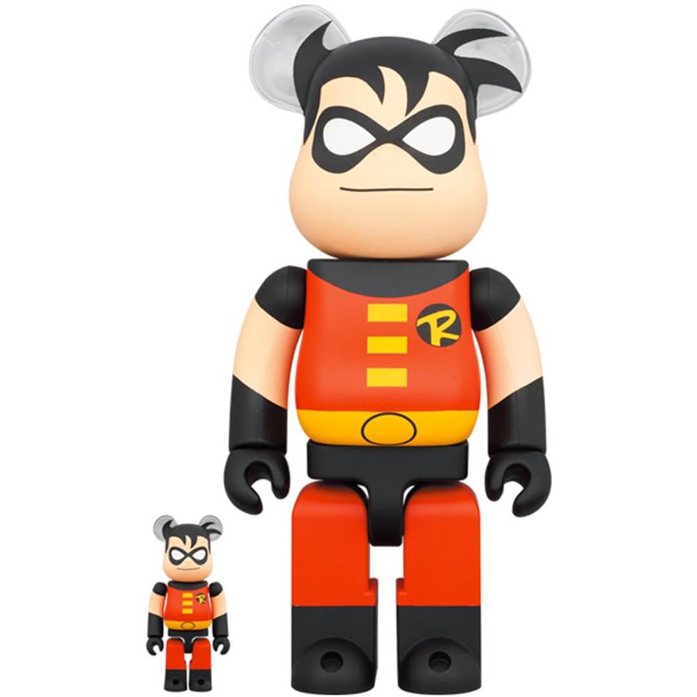 Фигура Bearbrick Medicom Toy The New Batman Adventures Robin 400% and 100%