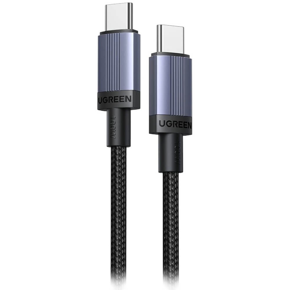 Кабель Ugreen L528 USB-C to USB-C PD 3 м. серый космос 65834