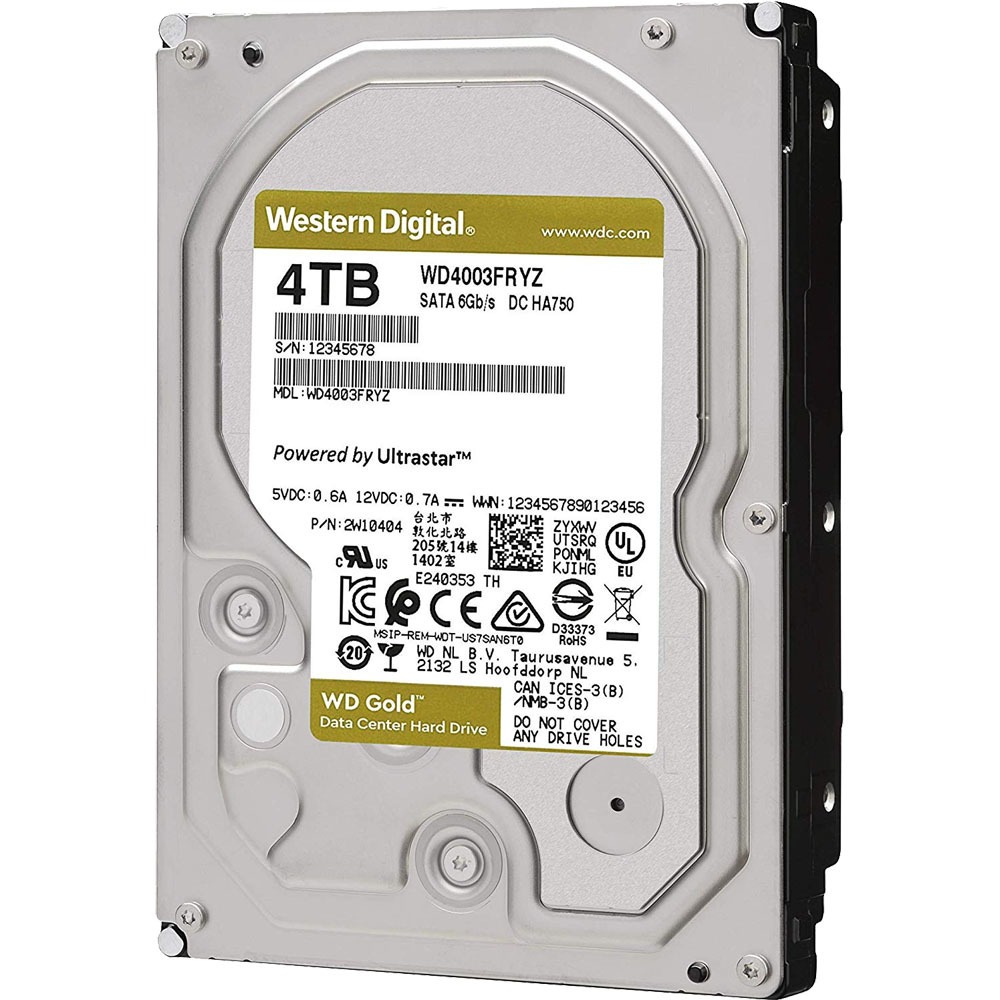 Жесткий диск Western Digital 4TB Gold (WD4003FRYZ)