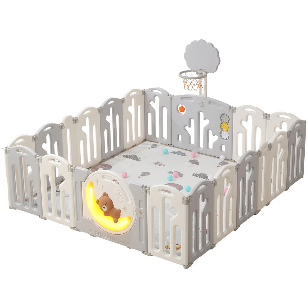 Детский манеж UNIX Kids DeLuxe V2 180x200 (PPLX200WV2G)