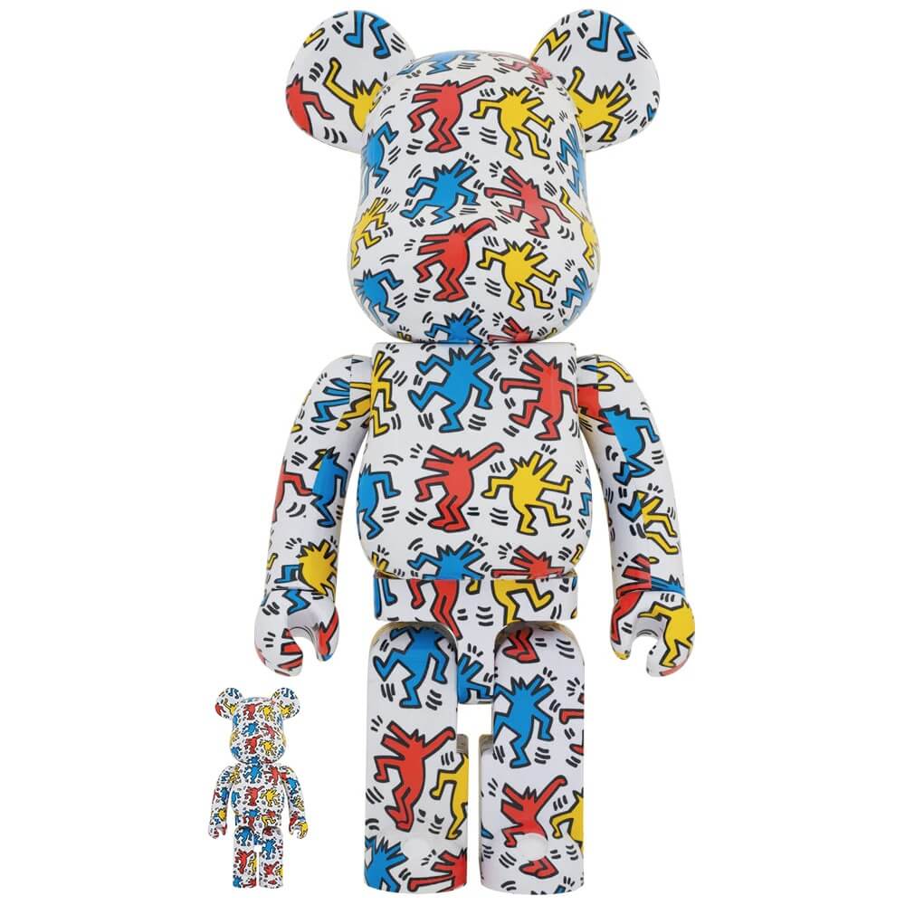 Фигура Bearbrick Medicom Toy Keith Haring V9 400% and 100%