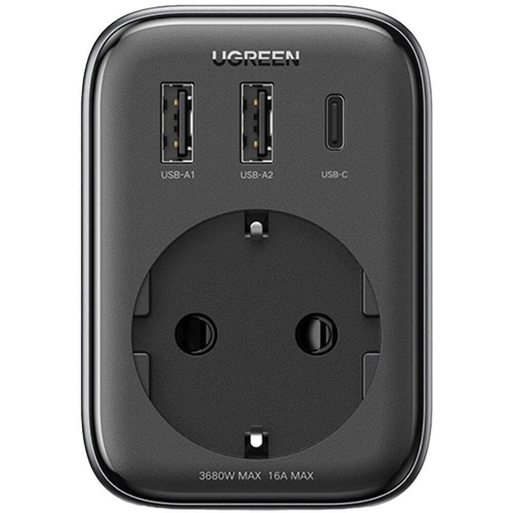 Переходник Ugreen CD314 DigiNest Outlet Extender чёрный 90613 2650₽