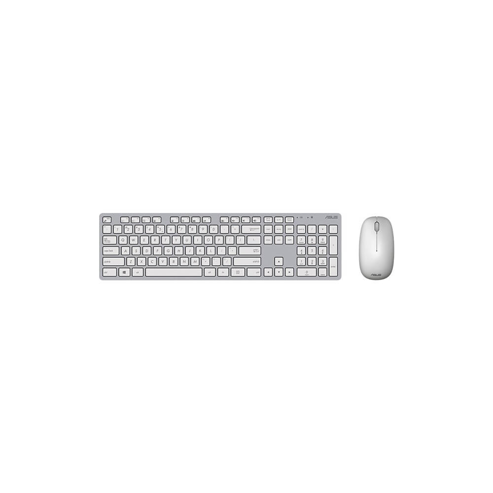 Комплект клавиатуры и мыши ASUS W5000 белые (90XB0430-BKM0Y0), цвет серый