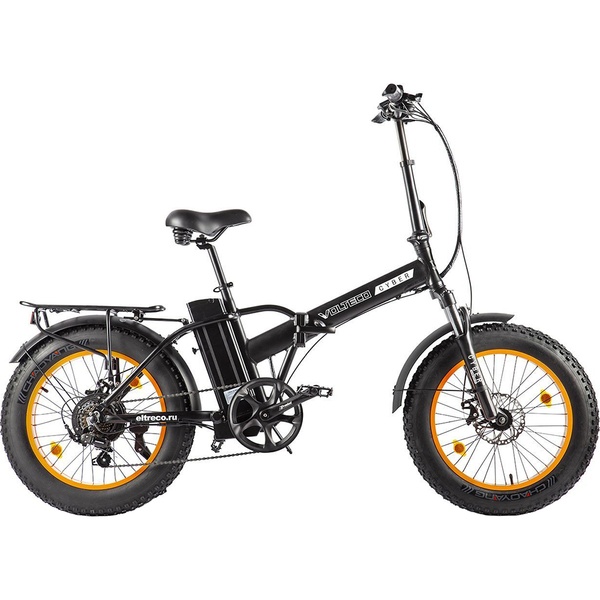 Электровелосипед Volteco Cyber 2170 черно-оранжевый