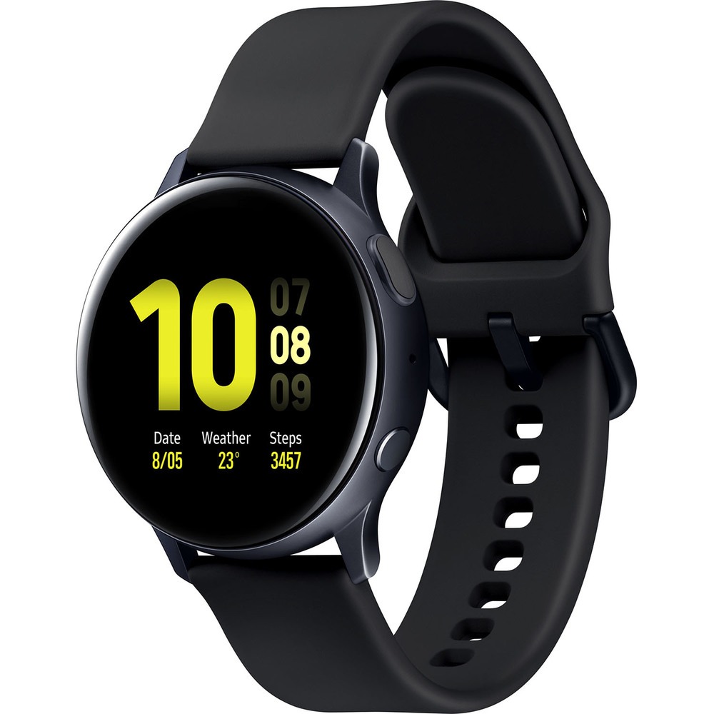 Смарт-часы Samsung Galaxy Watch Active2 44 мм лакрица, цвет серебристый - фото 1