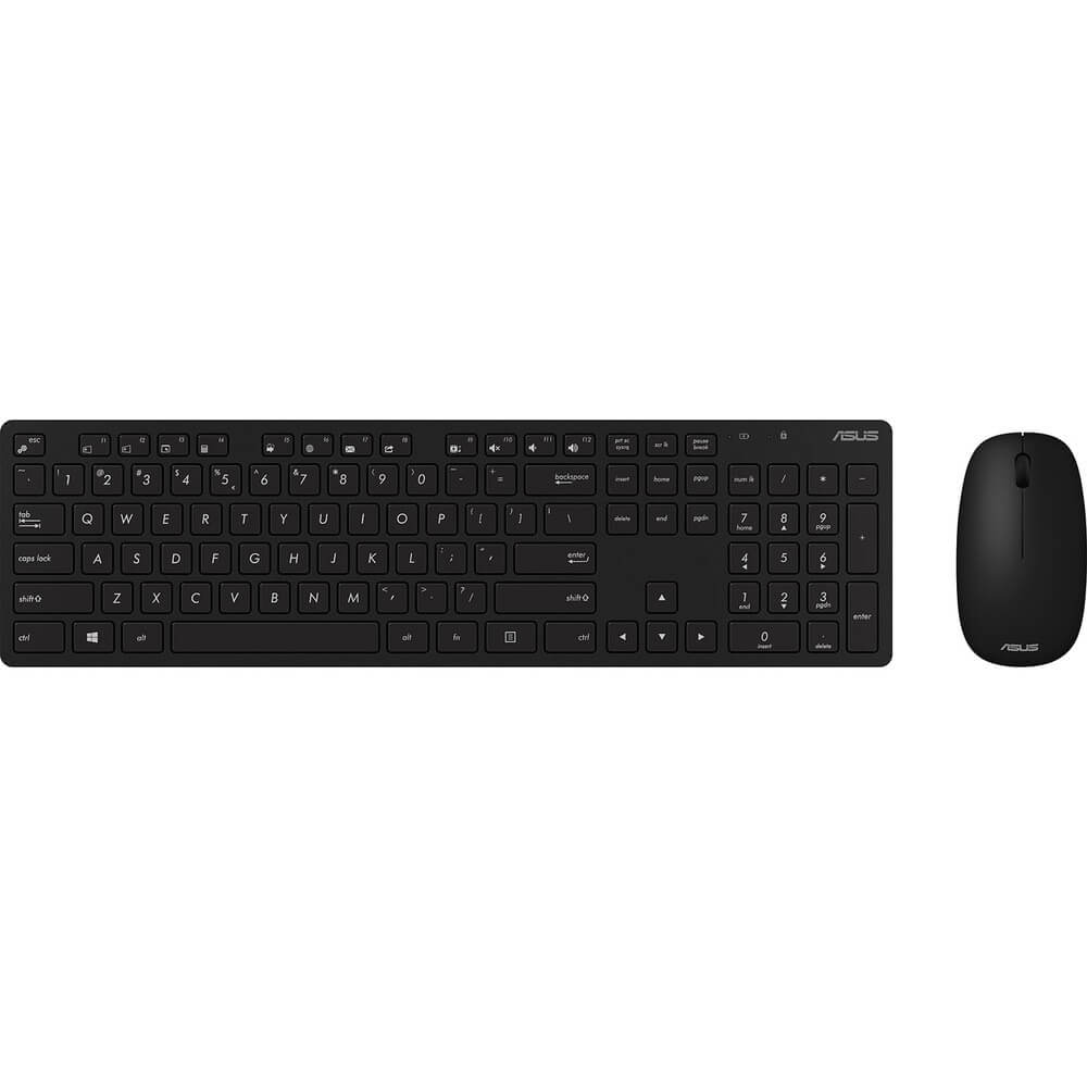 Комплект клавиатуры и мыши ASUS W5000 черный (90XB0430-BKM1C0)