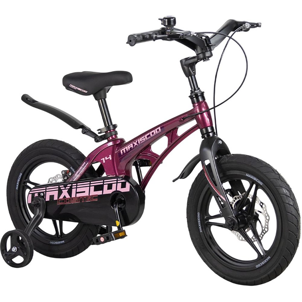 Детский велосипед Maxiscoo COSMIC Deluxe Plus 14 розовый (2026) (MSC-C1456D)