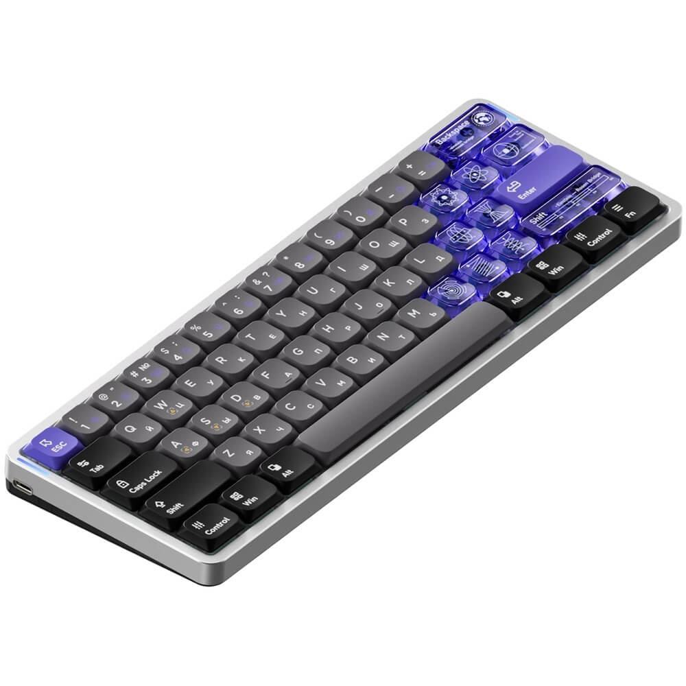 Клавиатура NuPhy AIR60 HE, Low-Profile Magnetic Jade Switch (Air60HE-SS-J)