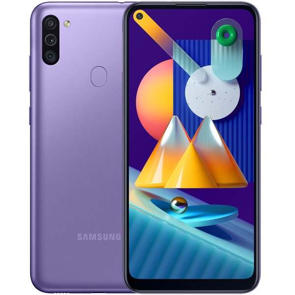 Смартфон Samsung Galaxy M11 32GB фиолетовый - фото 1