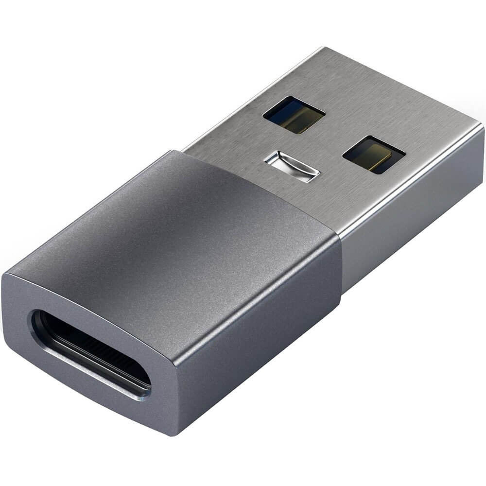 Переходник Satechi ST-TAUCM USB Type-A - USB Type-C, серый космос