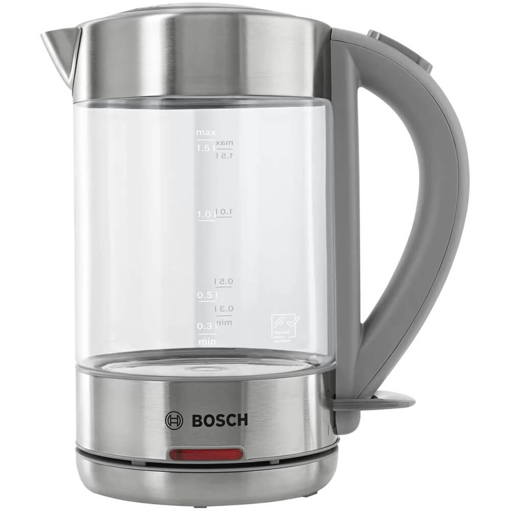 Чайник Bosch TWK 7090B, цвет серебристый - фото 1