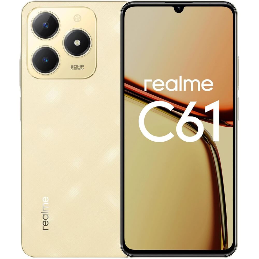 Смартфон Realme С61 8+256 ГБ золотой