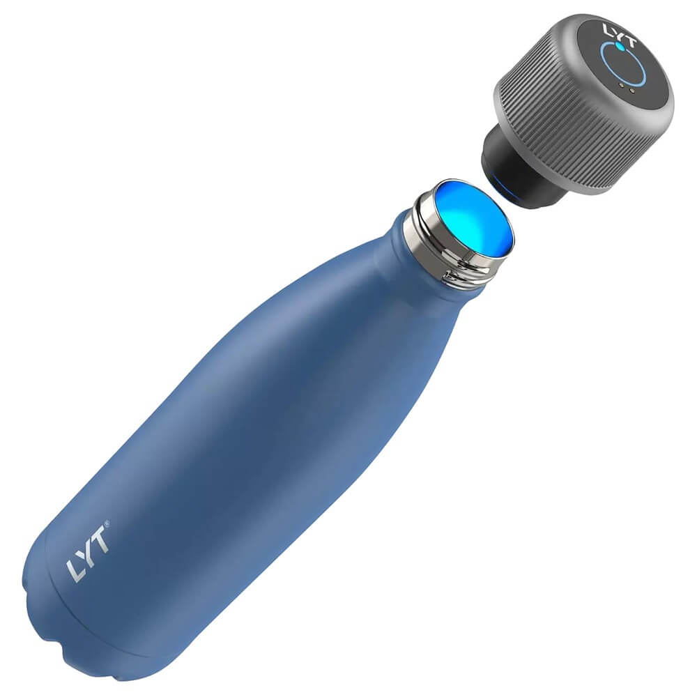 Умная бутылка для воды с УФ-стерилизатором CrazyCap LYT  Blue от Технопарк