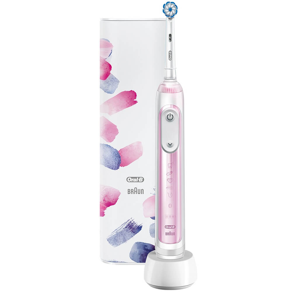 Электрическая зубная щетка Braun Oral-B Genius X 20000N D706.513.6X Satin Purple, цвет розовый - фото 1