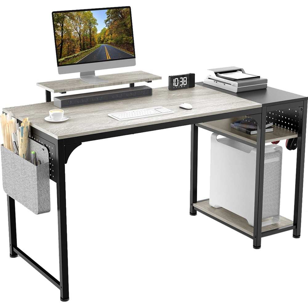 Компьютерный стол Eureka Oak Grey ZX-SS140B-OGB - фото 1
