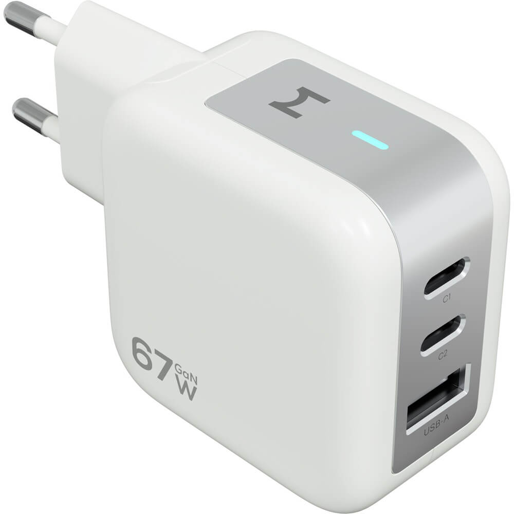 Зарядное устройство Magssory Pulse 67W GaN белый ACH011 3990₽