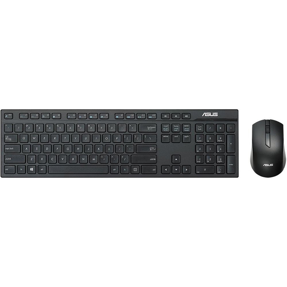 Комплект клавиатуры и мыши ASUS W2500 черный (90XB0440-BKM040)