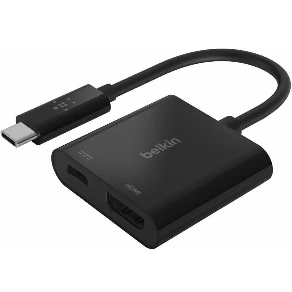 Многопортовый адаптер Belkin USB-C - HDMI + Charge Adapter, чёрный