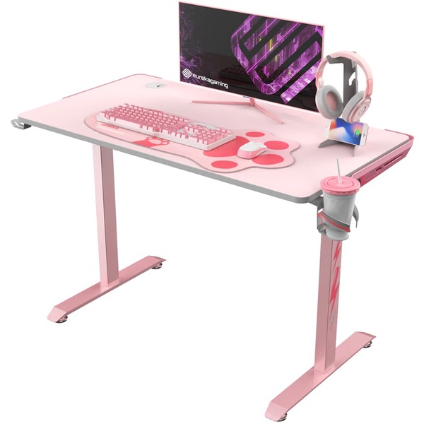 Компьютерный стол Eureka I1-S, розовый - фото 1