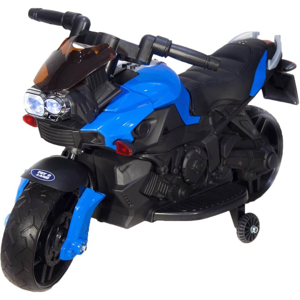 Детский электромотоцикл Toyland Minimoto JC918 синий