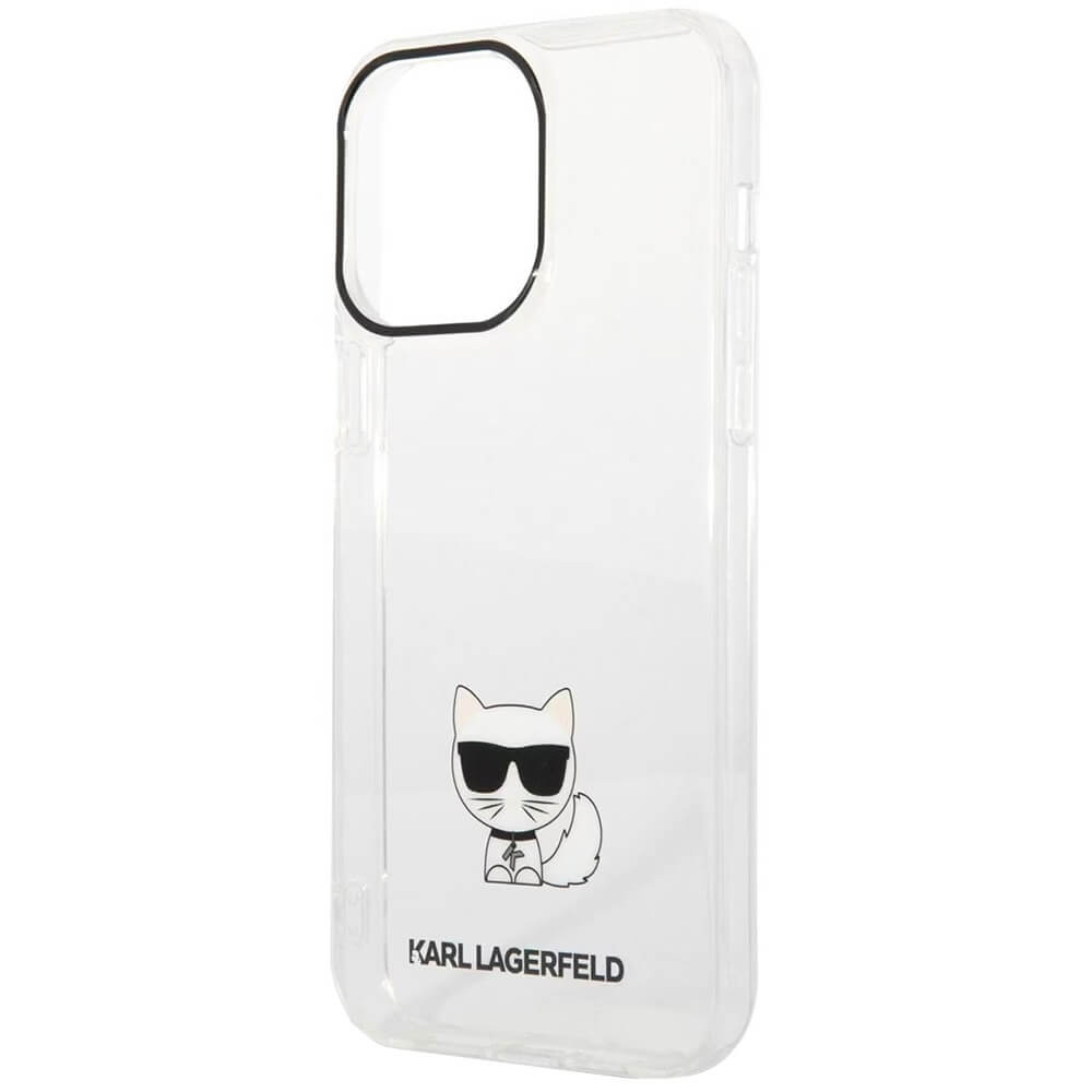 Чехол Karl Lagerfeld для iPhone 14 Pro Max, прозрачный (KLHCP14XCTTR)