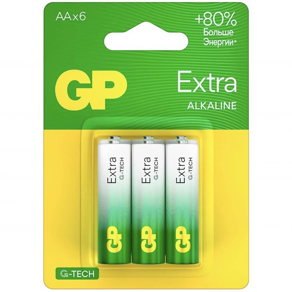 Батарейка GP Extra Alkaline 15AXA21-2CRSBC6 (6 шт)