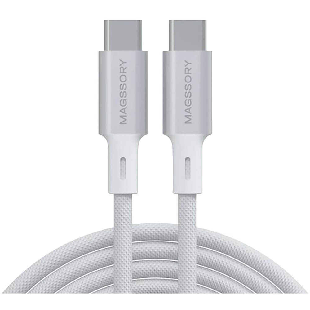 Кабель Magssory Link C Magnetic 2.4 м USB-C белый (CBL021w)