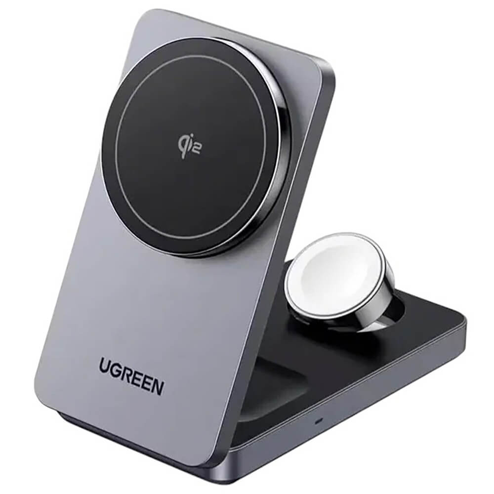 Беспроводное зарядное устройство Ugreen 3 в 1 W707 серый (45025)