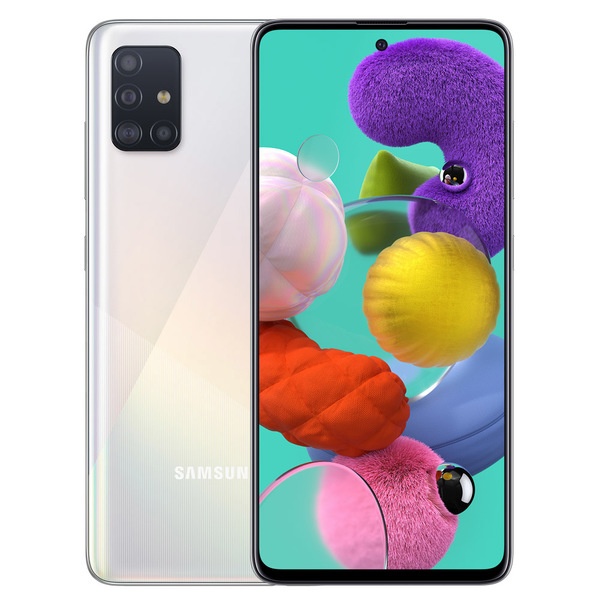 Смартфон Samsung Galaxy A51 64GB белый - фото 1