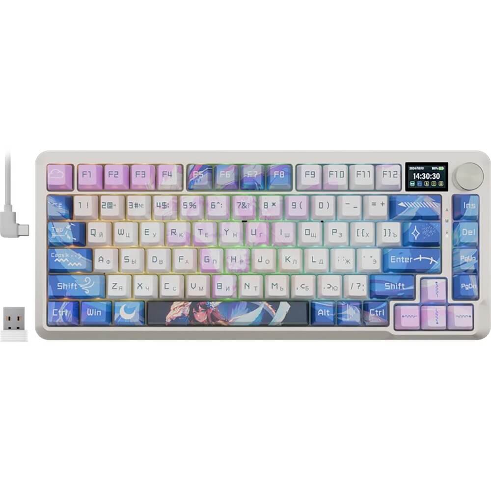 Клавиатура Redragon Flekact Pro фиолетово-белый 72616 5990₽