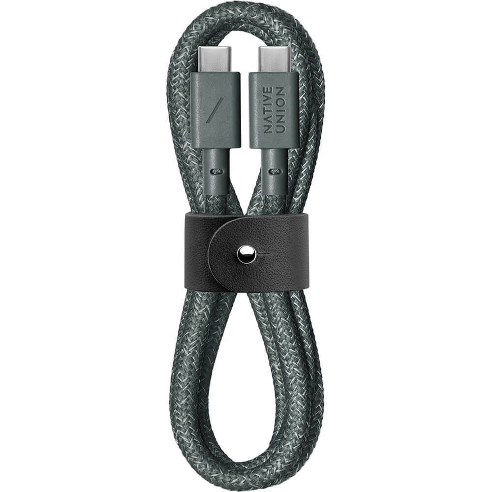 Кабель Native Union BELT-C-GRN-2-NP Belt Cable USB-C 1.2 м, зелёный