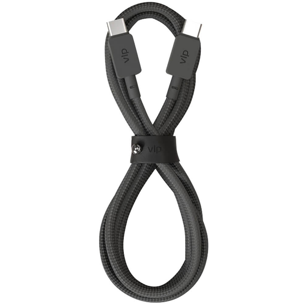 Кабель VLP Nylon Cable USB-C/USB-C 2 м. чёрный (1031025)